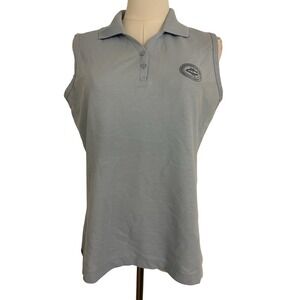 Charlotte Country Club Womens Polo Tank Top Golf NC Preppy Old Money Logo